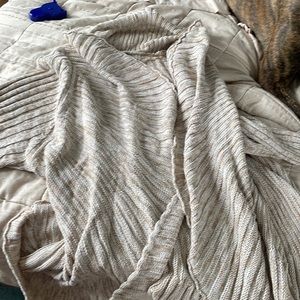 Open front sweater long